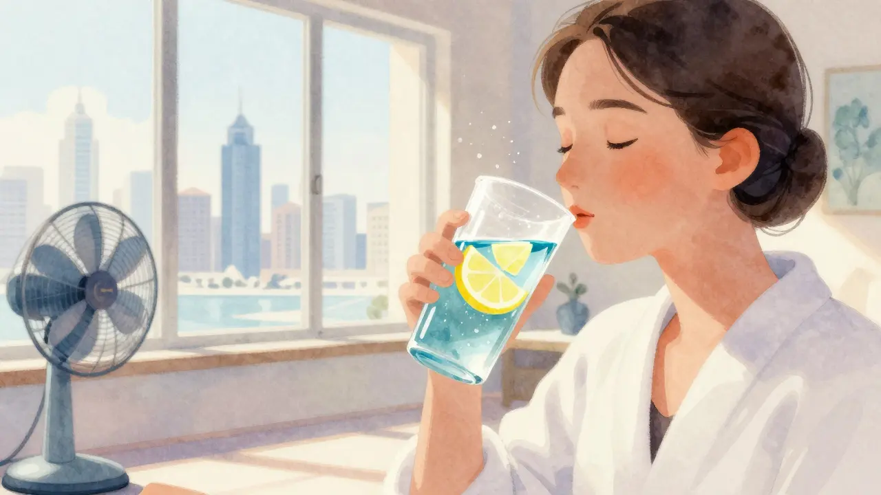 Drinking water after cupping therapy