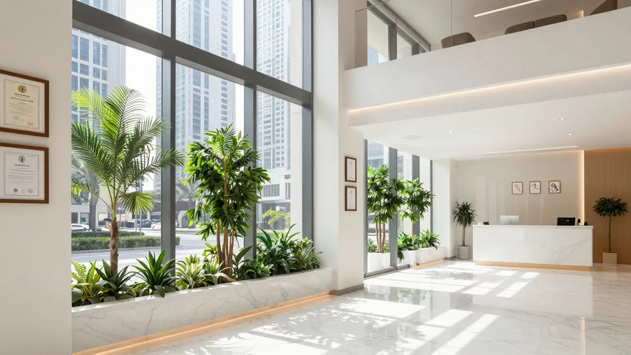 Modern licensed wellness center interior ensuring client safety.